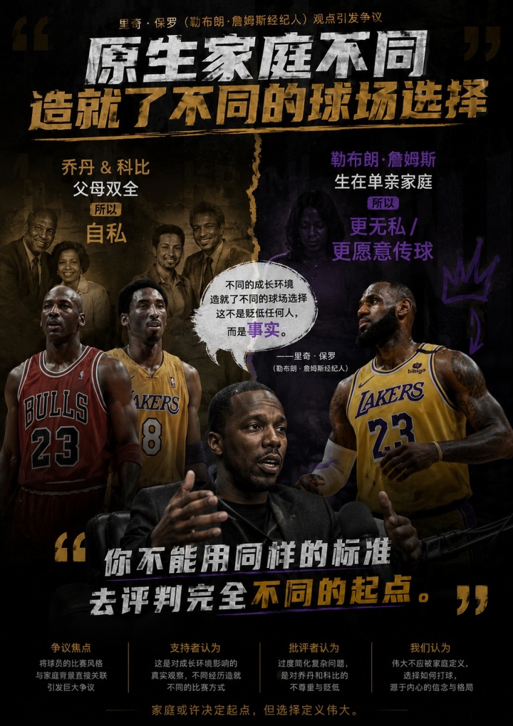 富保罗:乔丹科比父母双全所以自私 詹姆斯爱传球因单亲成长 富保罗:乔丹科比父母双全所以自私 詹姆斯爱传球因单亲成长