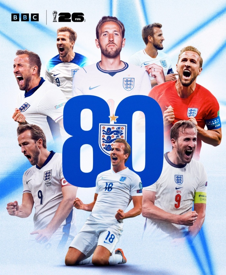 凯恩115场81球刷新纪录 英格兰3-2克罗地亚